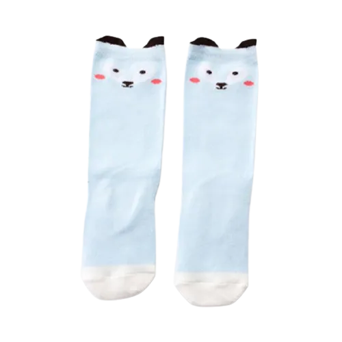 Unisex Baby Knee High Animal Cartoon Soft Cotton Socks