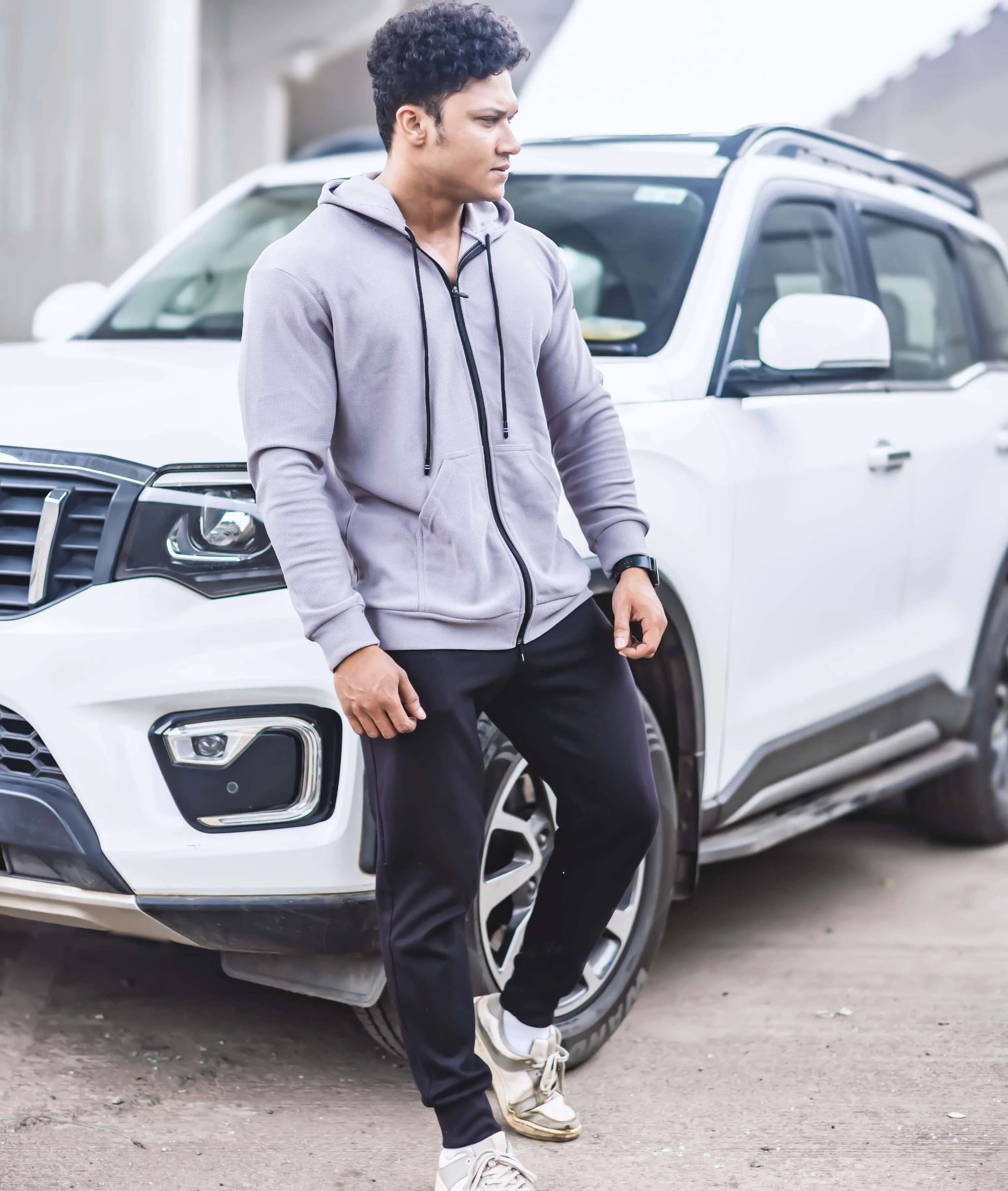Vogue GymX Hoodie: Grey