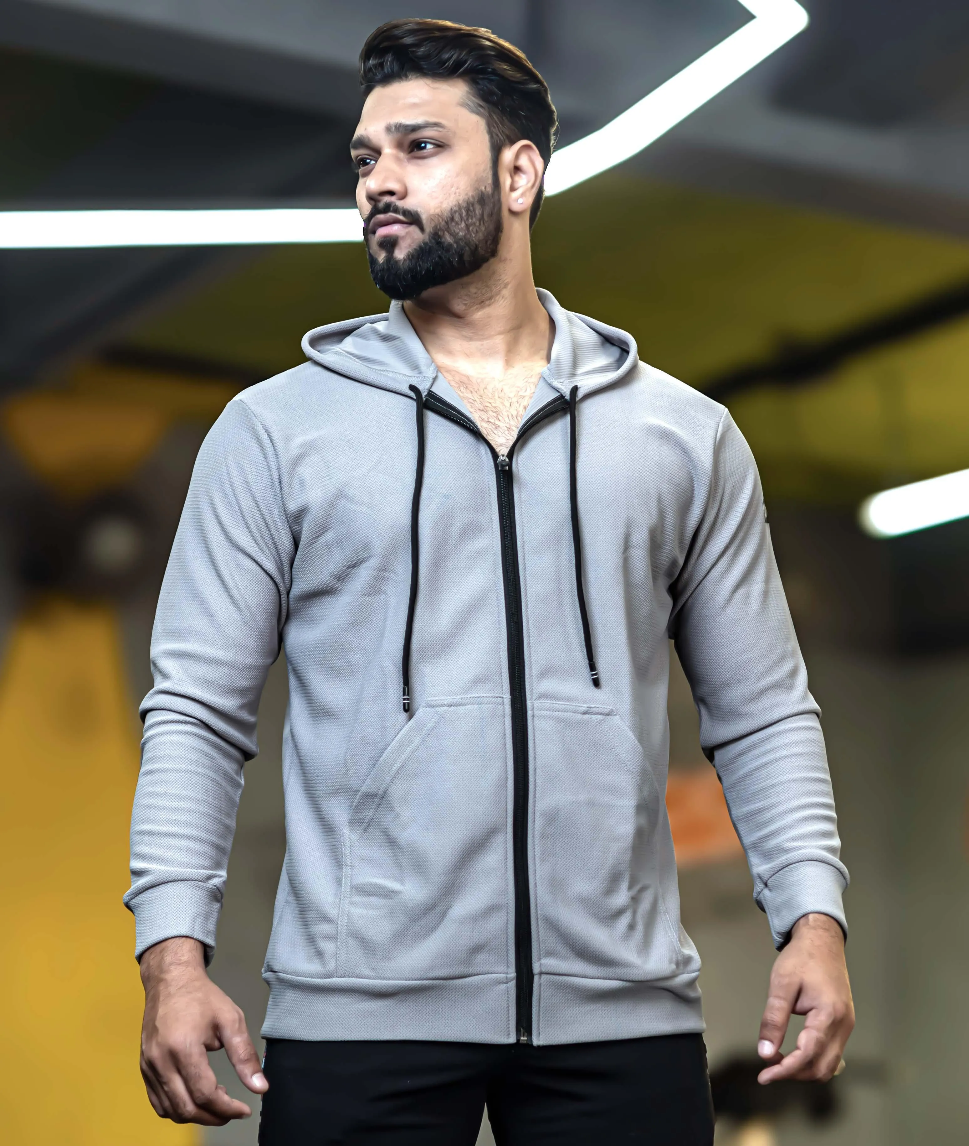 Vogue GymX Hoodie: Grey